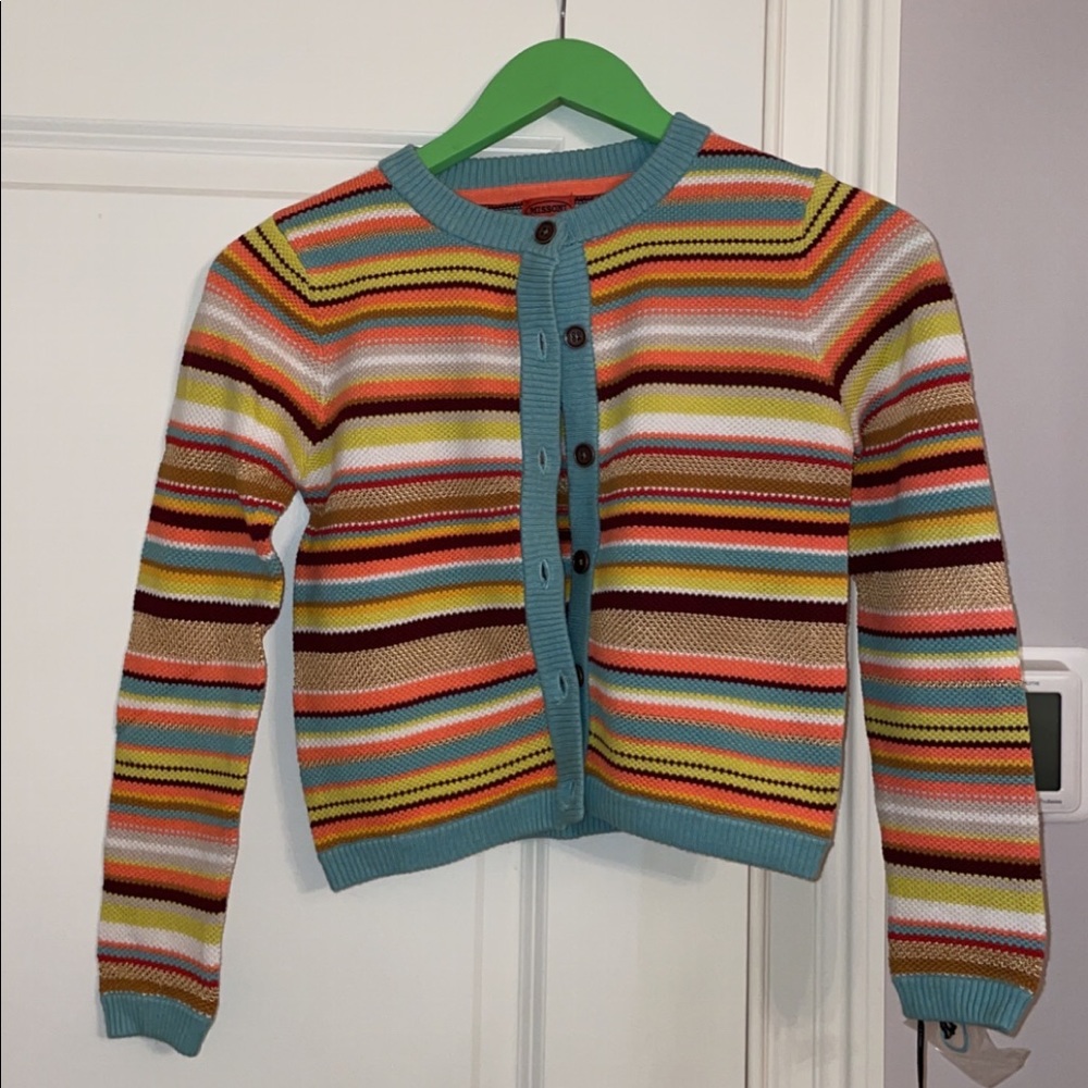 Colorful Button Up Sweater